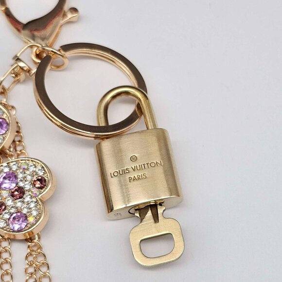 Authentic Louis Vuitton Lock & Key with unbranded Bagcharm, Keycharm, Keychain - Picture 4 of 9